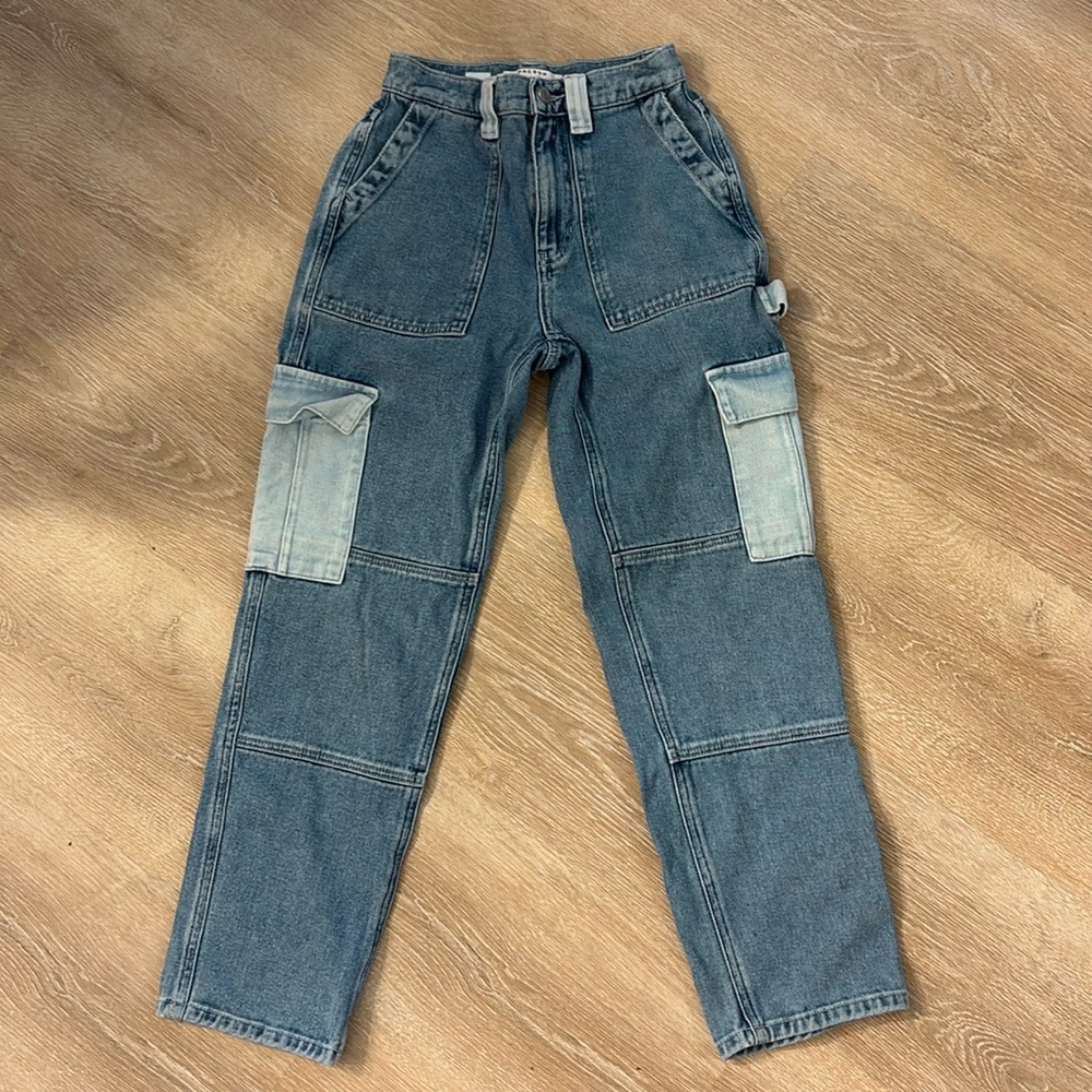 PacSun Highrise Denim Cargo Pants